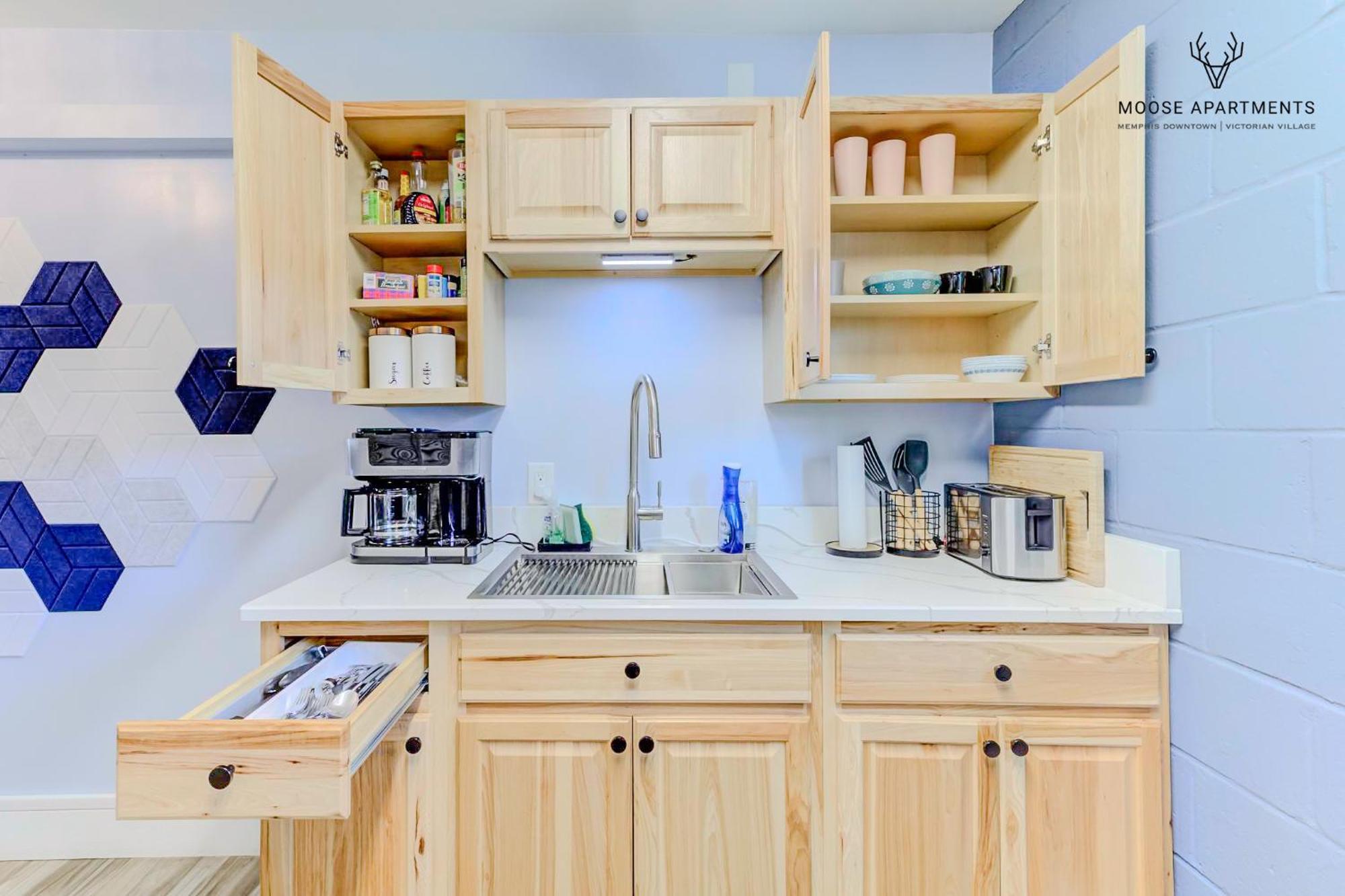 The Moose #3 - Modern Luxe Studio With Free Gated Parking & Wifi Memphis Extérieur photo